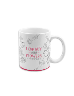 ספל קרמי במיתוג אישי | I CAN BUY MY SELF FLOWERS